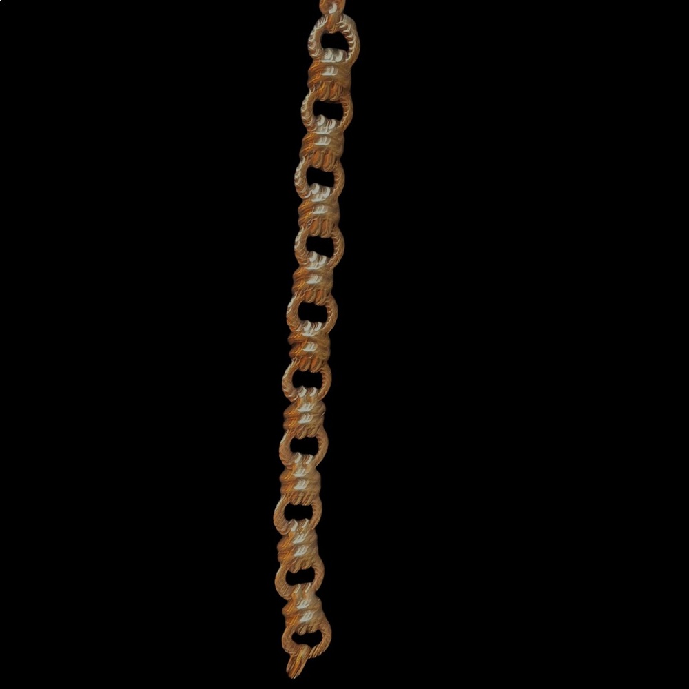 Rose tone chunky link bracelet